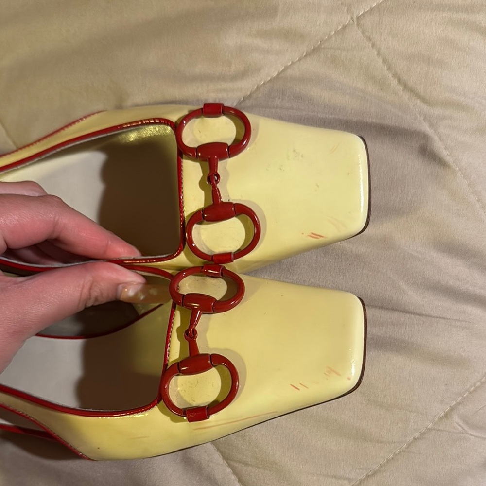 Women’s Gucci vintage heels patent flats new with little defects - Picture 4 of 9